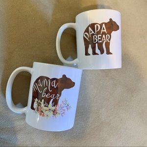 NEW in box, Momma and Poppa Bear Mugs